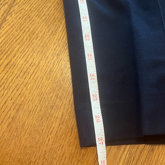 Pendleton Vintage Navy Wool Pants High Waisted Ankle Crop 10P - Picture 7 of 9